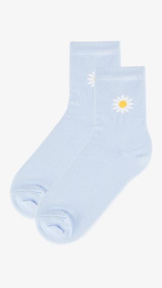 Шкарпетки Ромашка жіночі GENUA 36-38 Блакитний shop (2000999561023) | Зображення 1