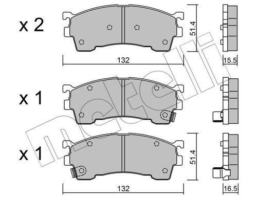 Колодки тормозные передние Mazda 626 IV V 91-02 MX-6 92-97 Ford USA Probe 93-98 22-0223-1 | Зображення 1