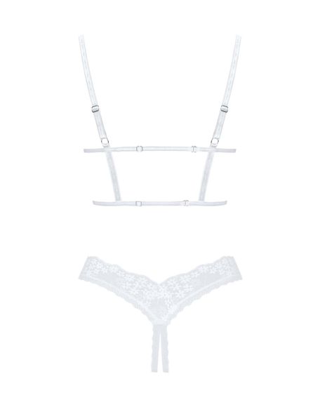 Эротический комплект Obsessive Heavenlly 2-pcs cupless set XL/2XL, открытая грудь, с доступом sexstyle | Зображення 3