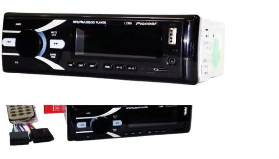 Автомагнітола 1286 1DIN USB 2.0 порт microSD слот чорний (LP-90996_462) | Зображення 2
