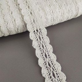 Кружево льняное 2,8см - Белый (М6524-2)