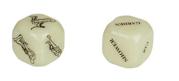 Неонові кубики Sex Dice Kamasutra, 2 шт. Sex Aura | Зображення 1