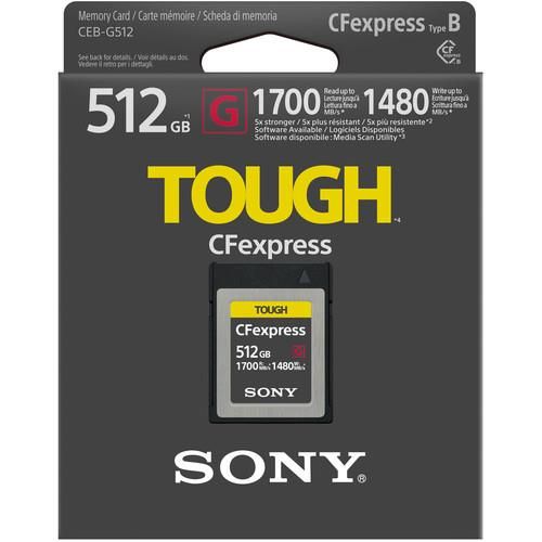 Карта памяти Sony CFexpress Type B 512GB R1700/W1480 (CEBG512.SYM) | Зображення 1