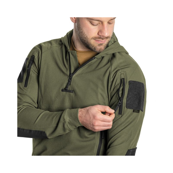 Кофта тактична Helikon-Tex RANGE HOODIE - TopCool, оливковий, розмір XXL | Зображення 5