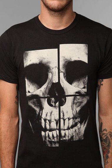 Футболка мужская с принтом повседневная M Черная