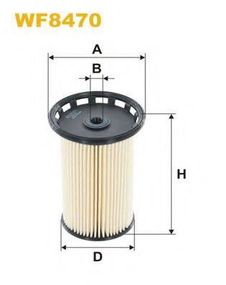 Фільтр паливний VW PASSAT 1.6-2.0 TDI 10-, AUDI Q3 2.0 TDI 11- (вир-во WIX-FILTERS) WIX FILTERS WF8470 на VW PASSAT (362)