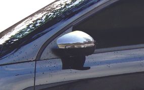 Накладки на дзеркала (2 шт., нерж) OmsaLine - Італійська нержавійка для Volkswagen Scirocco