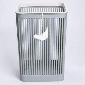 Кошик для сміття пластиковий в офіс для паперу 22×22×30 (см) кошик під сміття 8 (л) відро для сміття Зелений HP-45-9GR