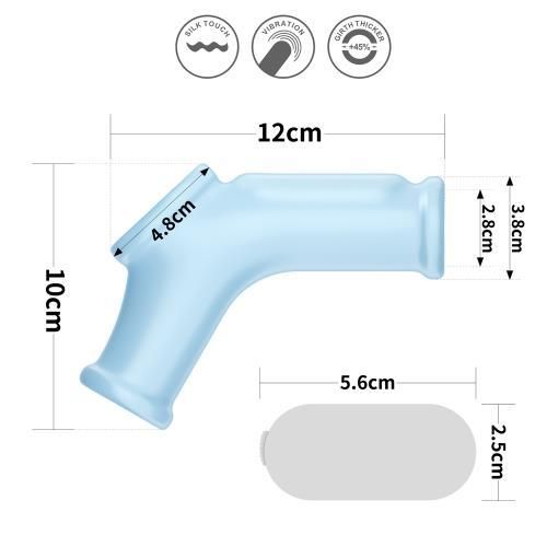 Насадка на член - Vibrating Silk Knights Ring With Scrotum Sleeve Blue sexstyle | Зображення 1