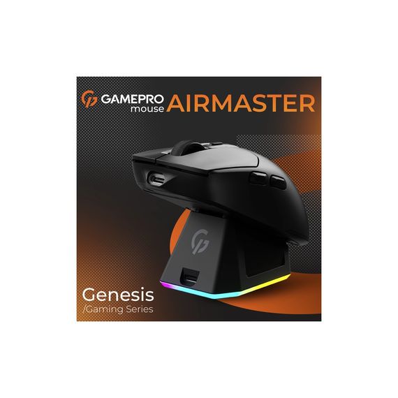 Мишка GamePro Genesis Airmaster Wireless/Bluetooth/USB Black (GM167B) | Зображення 7