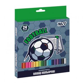 Набір кольорових олівців YES Football 290785 18 кольорів