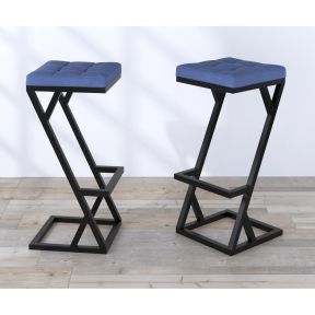 Стул барный Loft Design BS-2 soft синий