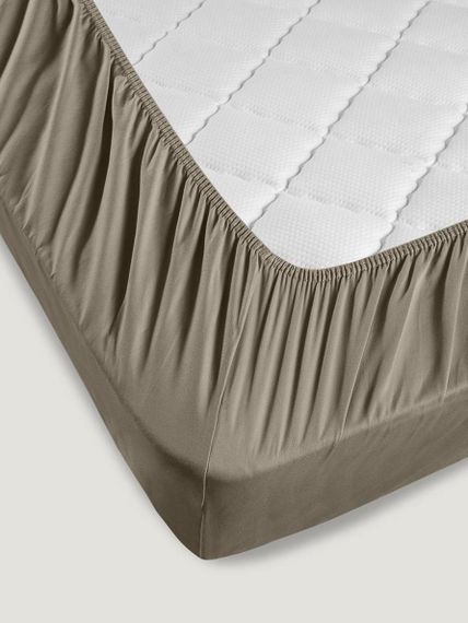 Простирадло на резинці Arya Сатин London AR-A107300-brown 180х200х30 см коричнева | Зображення 2