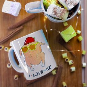 Кружка с принтом I love you (chicken) 330 мл (KR_21L026)