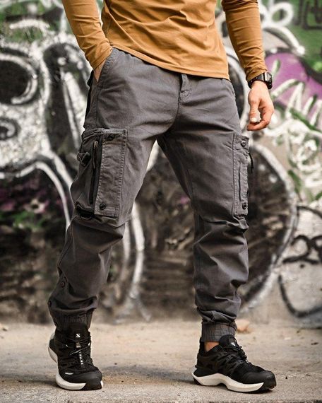 Міські карго штани jeans grey ПП7855 | Зображення 1