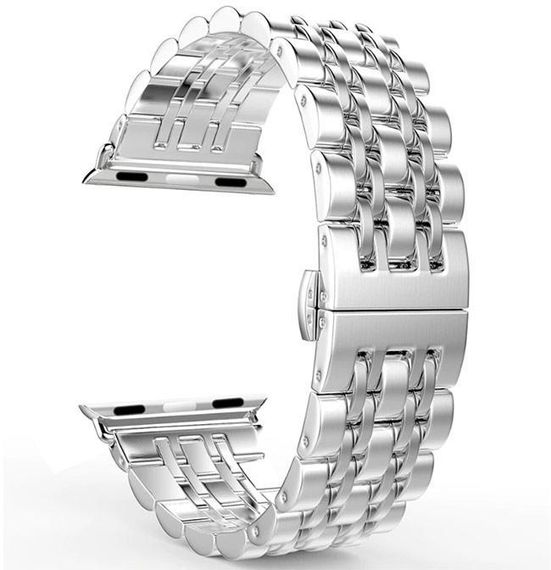 Металевий ремінець Primo Steel Link для годинника Apple Watch 42mm / 44mm / 45mm - Silver
