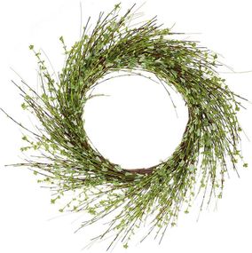Венок Пасхальный Сад Greenery d=53см изумрудная зелень