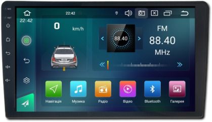 Універсальна магнітола K802 9 Android 12 2/32 CarPlay IPS (42451-K802B_3234)