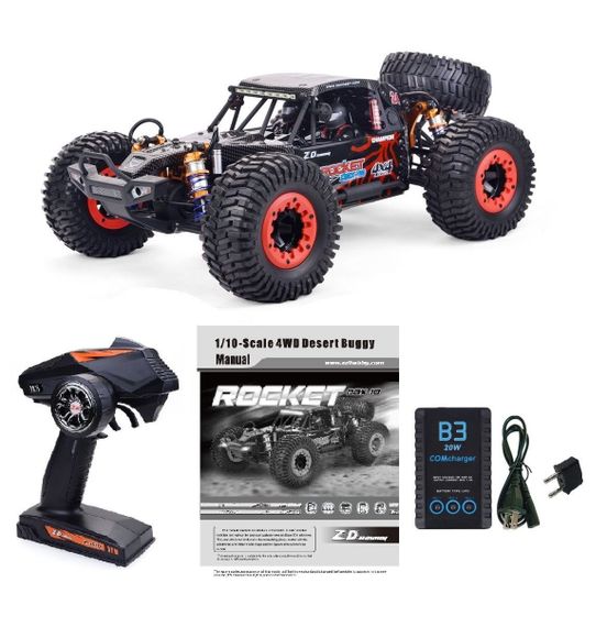Машинка на радіокеруванні ZD Racing DBX-10 Desert Buggy RTR 4WD 1/10 Brushless (DBX-101 Black) | Зображення 3