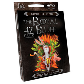 Карточная игра The ROYAL BLUFF RBL-01 на украинском языке RBL-01-01U