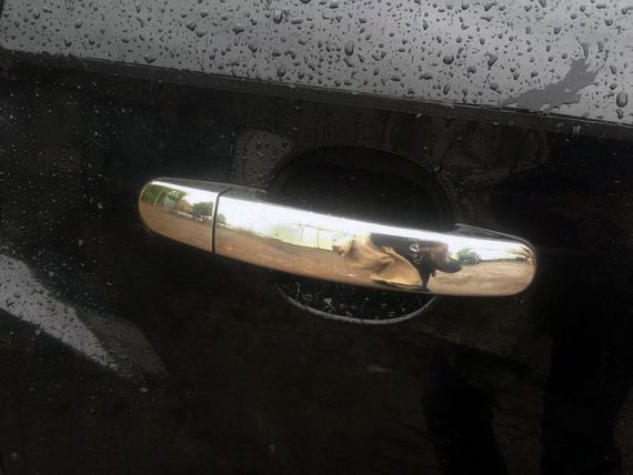 Накладки на ручки (4 шт., нерж.) Без чіпа, Carmos - Турецька сталь для Ford Kuga 2008-2013 рр | Зображення 1