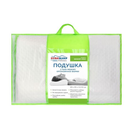 Подушка Eurosleep 107702170 Україна 60*40*11/10,600х400