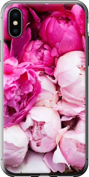 Чехол на iPhone XS Розовые пионы "2747u-1583-17620"