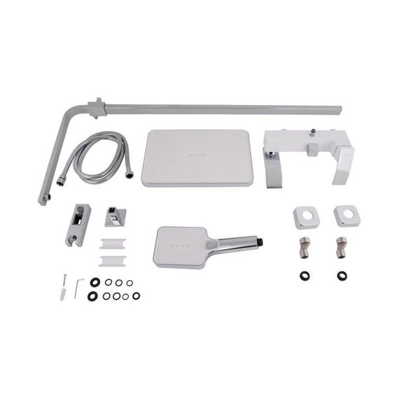 Душова система універсальна Qtap Swan Cascada на три споживача (з виливом) QTSWA111CRW45570 Chrome/White | Зображення 8