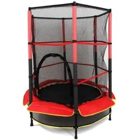 Батут детский для дома TILLY BT-RJ-0072 с защитной сеткой диаметр 140 см до 100 кг