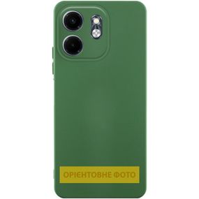 Чохол TPU GETMAN Liquid Silk Full Camera для Motorola Moto G86 5G Зелений / Dark green