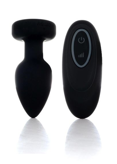 Анальная вибропробка - Silicone Black Plug Disco Flashlight sexstyle
