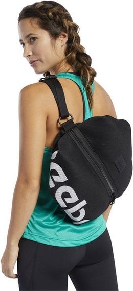 Спортивная сетчатая сумка-рюкзак, котомка 17L Reebok черный | Зображення 4