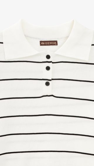 Футболка трикотажна з візерунком жіноча GENUA G01137-0006 XS Білий shop (2000999387180) | Зображення 1
