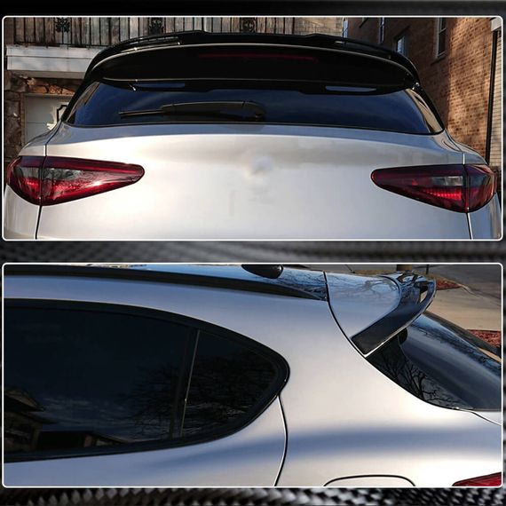 Спойлер V4 (2017-2023, Карбон) для Alfa Romeo Stelvio 2016- гг | Зображення 2