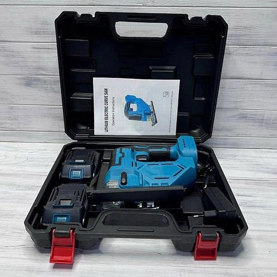 Акумуляторний безщітковий лобзик 24V з 2 АКБ у пластиковому кейсі з регулюванням швидкості та кута нахилу MV-55 | Зображення 8