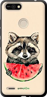 Чохол на Tecno Pop 2F B1F Єнотик з кавуном "4605b-2391-2448"