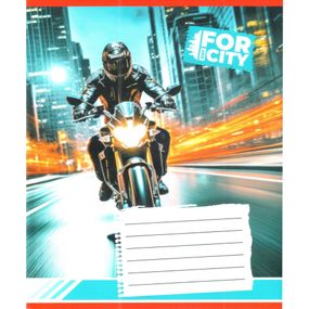 Тетрадь ученическая "Ночным городом" 018-530032K-1 в клеточку, 18 листов (959053)