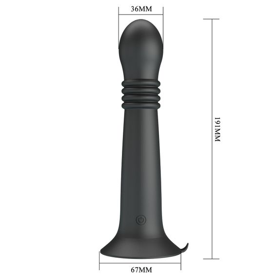 Вібратор на присосці Pretty Love Stellan Thrusting & Rotating Wand Massager – 23 cm Sex Aura | Зображення 3