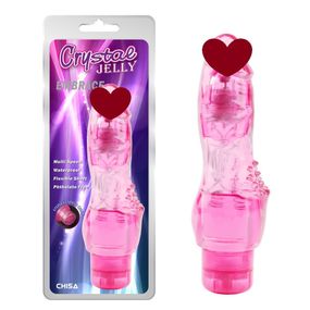 Вібратор Chisa Crystal Jelly Embrace з рельєфом в області клітора для додаткової стимуляції Sex Aura