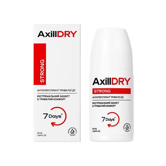 Дезодорант антиперспірант кульковий тривалої дії AxillDRY Strong (50 ml) | Зображення 2