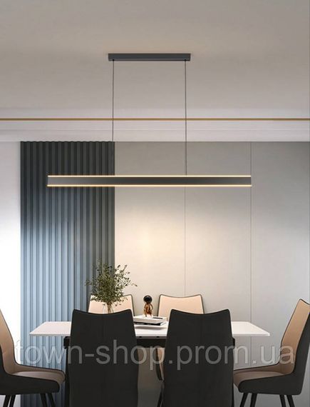 Люстра потолочная LED H36L-1200-bk-k Черный 15-120х6х120 см. | Зображення 1