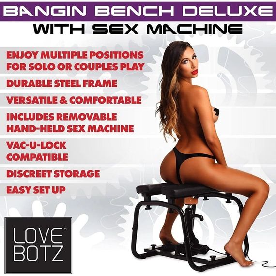 Секс-машина стілець Deluxe Bangin' Bench with Sex Machine мультишвидкісна | Зображення 7