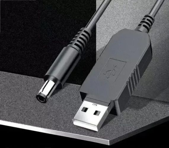 Кабель для роутера USB  12V  перетворювач живлення від повербанку | Зображення 2