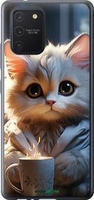 Чохол на Samsung Galaxy S10 Lite 2020 Білий кіт "5646t-1851-2448"