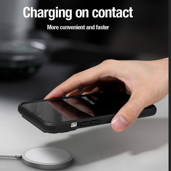 Карбонова накладка Nillkin CamShield Pro Magnetic для Apple iPhone 15 (6.1") Black | Зображення 5