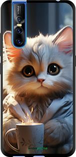 Чохол на Vivo V15 pro Білий кіт "5646b-1763-2448"