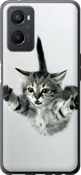 Чехол на Oppo A96 Летящий котёнок "2322u-2598-17620"