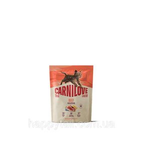 Сухой беззерновой корм для котят Carnilove True Fresh Beef Kitten со свежей говядиной 400 г