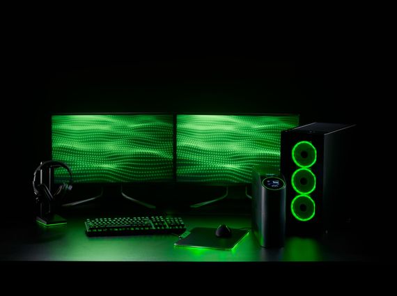 Джерело безперебійного живлення APC Back-UPS Pro 2200VA /1320W, LCD, USB, RGB Lights, 4xSchuko + 2xC13 (BGM2200B-GR) | Зображення 1