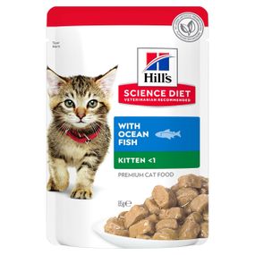 Вологий корм для кошенят з рибою Hill's SP Kitten Ocean Fish, 85 гр